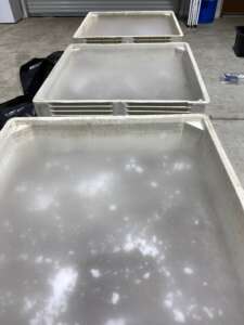 Cab Franc post destem/crush with dry ice on top to cool it down below 10°C (50°f)