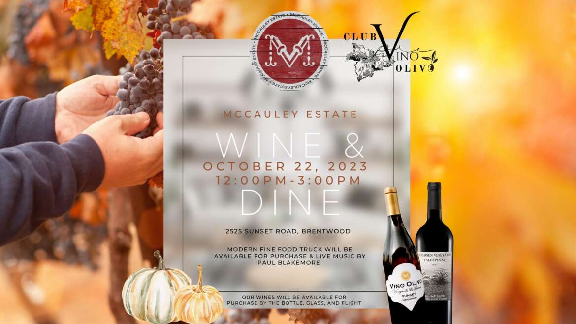 McCauley Estate Vineyards Wine & Dine